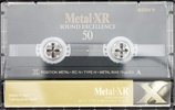 Compact Cassette Sony Metal-XR 50 "C-50 MTLXRC" Type IV Metal 1997 Europe