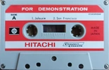 Compact Cassette Hitachi Demonstration Tape Japan