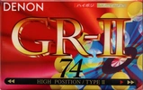 Compact Cassette Denon GR-II 74 "GR-2 74W" Type II Chrome 1995 Japan