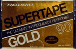 Compact Cassette: Radio Shack SUPERTAPE - Gold 90