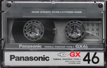 Compact Cassette Panasonic GX 46 "RT-GX46" Type I Normal 1989 Japan