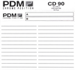 Compact Cassette:  PDM - CD 90