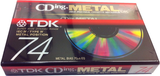 Compact Cassette: TDK  - CDing-Metal 74