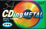 Compact Cassette: TDK  - CDing Metal 54