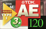 3 pack: TDK  - AE 120