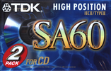 2 pack: TDK  - SA 60