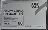 Compact Cassette: ORWO  - Cr Extra II 60