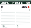 Compact Cassette: AGFA  - F-DX I S 90