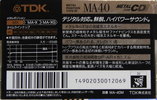 Compact Cassette: TDK  - MA 40