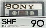 Compact Cassette Sony SHF 90 Type I Normal 1978 North America