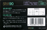 Compact Cassette KEEP SR-X 90 Type I Normal 1986 Japan