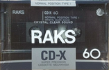 Compact Cassette: RAKS  - CD-X 60