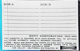 Compact Cassette: Sony  - Auto-Sensor 120