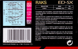 Compact Cassette: RAKS  - ED-SX 60