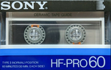 Compact Cassette: Sony  - HF-Pro 60