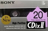 Compact Cassette: Sony  - CDix II 20