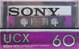 Compact Cassette Sony UCX 60 Type II Chrome 1982 North America