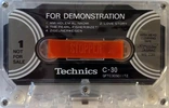 Compact Cassette Technics 30 "Jasrac Me-235 QFTC30S0IITZ" Demonstration Tape Japan