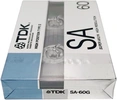 Compact Cassette TDK SA 60 "SA-60G" Type II Chrome 1988 Japan