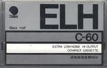 Compact Cassette Daiei ELH 60 Type I Normal 1978 Japan