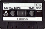 Compact Cassette General 60 "TME" Type IV Metal Japan