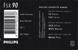 Compact Cassette: GoldStar / LG Philips - FSX Ferro 90