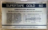 Compact Cassette: Radio Shack SUPERTAPE - Gold 60