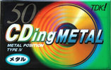 Compact Cassette: TDK  - CDing Metal 50