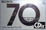 Compact Cassette: Sony  - CDix 70