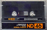 Compact Cassette:  Kenwood - ND 46