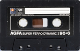 Compact Cassette: AGFA  - Super Ferro Dynamic 90+6