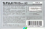 Compact Cassette Fuji FR-II Super 60 Type II Chrome 1988 North America