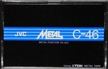 Compact Cassette JVC Metal / ME 46 Type IV Metal 1979 USA