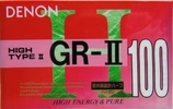 Compact Cassette Denon GR-II 100 "GR-2 100U" Type II Chrome 1994 Japan