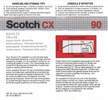 Compact Cassette: 3M Scotch - CX 90