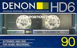 Compact Cassette Denon HD6 90 Type II Chrome 1985 Japan