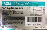 Compact Cassette: FUJI AXIA - SD-Master 60