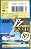 Compact Cassette: FUJI AXIA - J`z Metal 80