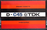 Compact Cassette: TDK  - D 45