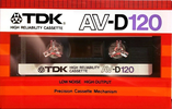 Compact Cassette: TDK  - AV-D 120