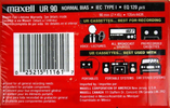 Compact Cassette: Maxell / Hitachi Maxell - UR 90