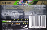 Compact Cassette: TDK  - CDing 2 74