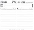 Compact Cassette: Philips  - CD Master 60