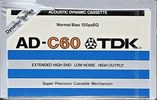 Compact Cassette: TDK  - AD 60