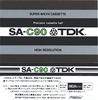 Compact Cassette: TDK  - SA 60