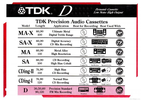 Compact Cassette: TDK  - AV-D 90