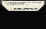 Compact Cassette TDK ED 40 Type I Normal 1972 Europe