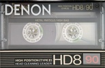 Compact Cassette Denon HD8 90 Type II Chrome 1988 Europe