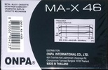 Compact Cassette ONPA MA-X 46 Type IV Metal 1990 Thailand