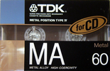 Compact Cassette: TDK  - MA 60